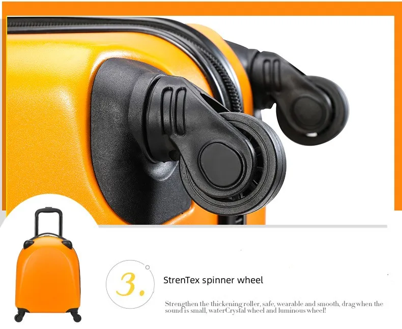 Kids Cartoon Rolling Luggage Children travel Suitcase On wheel Trolley Carry-ons Hard side Bag For Kid Gift