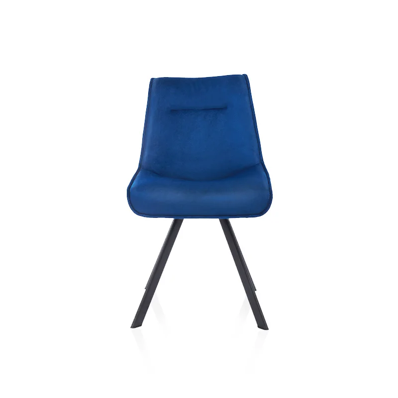 
OEM ODM Velvet High Quality Metal Leg Fabric Hotel Dining Chair 