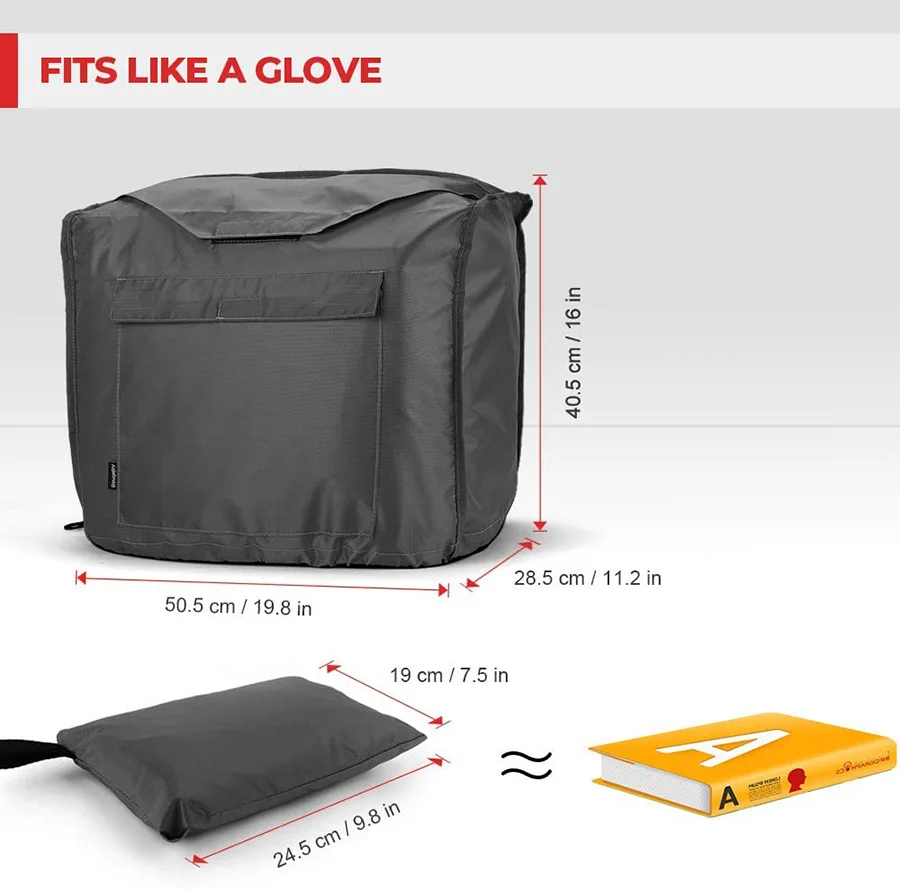 Durable Diesel Generators Cover Polyester Fiber Cloth Storage Uv Resistant Multi-function Dust Cover Fits For Honda Eu2200