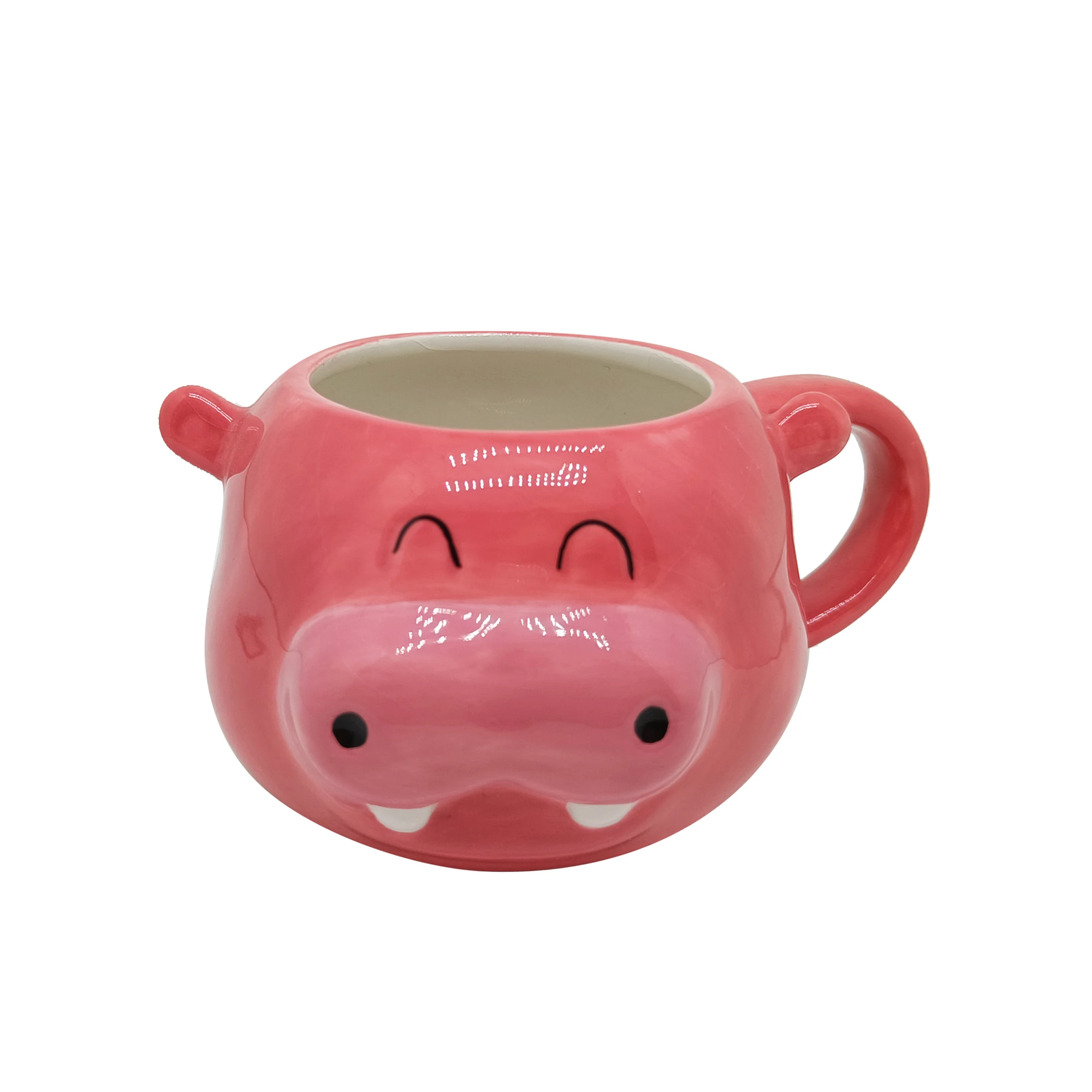 OEM Coffee Mugs Cute Pink Piggy Ceramic Cups Custom Wholesale Factory Birthday Mugs Milk 3D Mugs