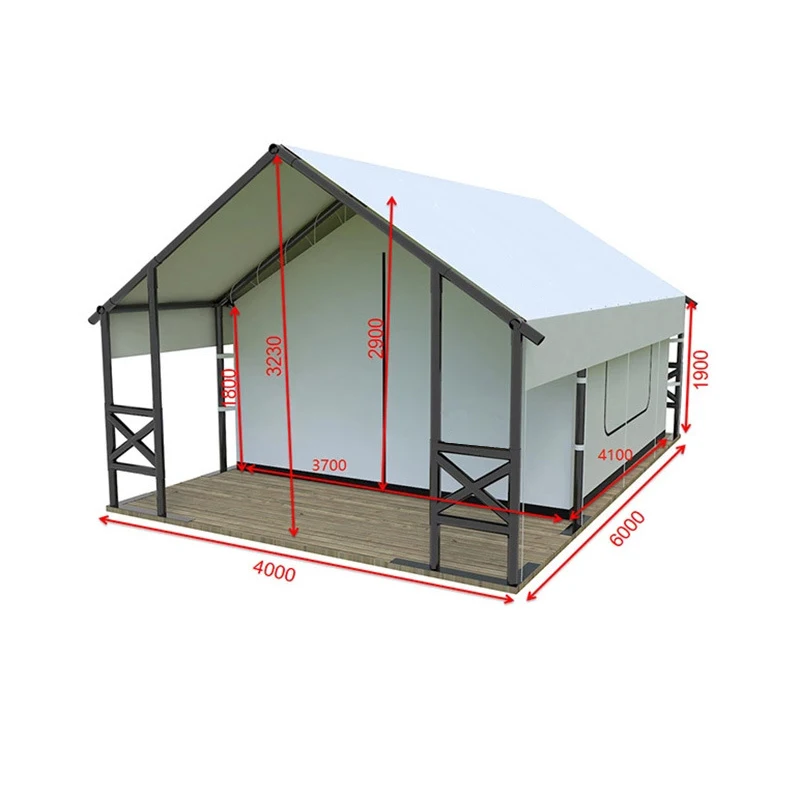 T092 Wholesale outdoor heavy duty large glamping hotel resort party tents