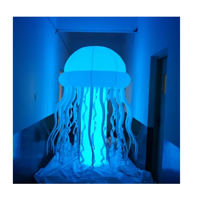 Hot Sale Customized led light inflatable jellyfish for Advertising inflatable stage props Decorative