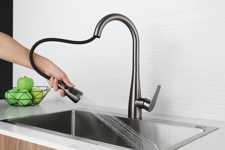 Instant Boiling Water Tap Pull Out Kitchen Faucet Deck Mounted Single Mixer Pull Down Kitchen Faucet
