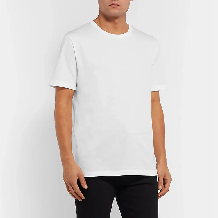 
Hot Sell White T-Shirt Basic T-Shirt Custom T Shirts 100% Cotton 