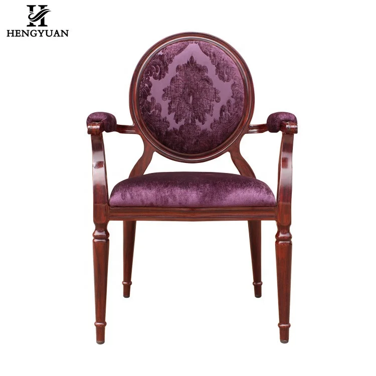 Hot Selling Comfortable Hotel Restaurant Round Back Wedding Reception Chair