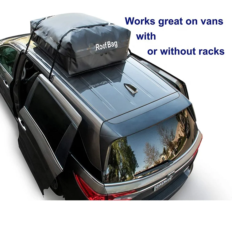 Roof Bag Rooftop Cargo Carrier Bag 15 cu ft Standard Waterproof Luggage Car Top Carrier Fits ALL Cars