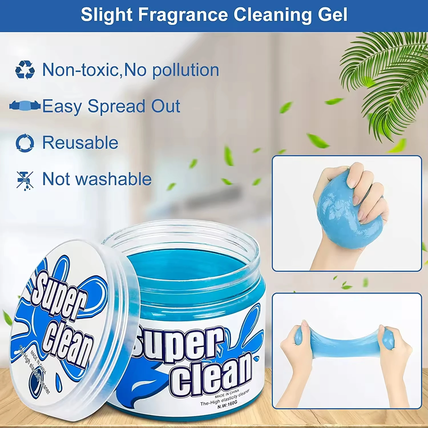 Cleaning Gel For Car Detailing Universal Interior Cleaner Automotive Dust Air Vent Crevice Putty Detail Kit Mud Tool Removal Gel