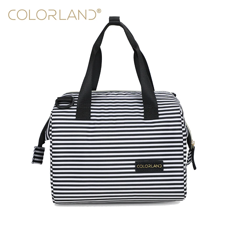 Colorland High Quality Insulated Waterproof Men Gray Cooler Lunch Bag