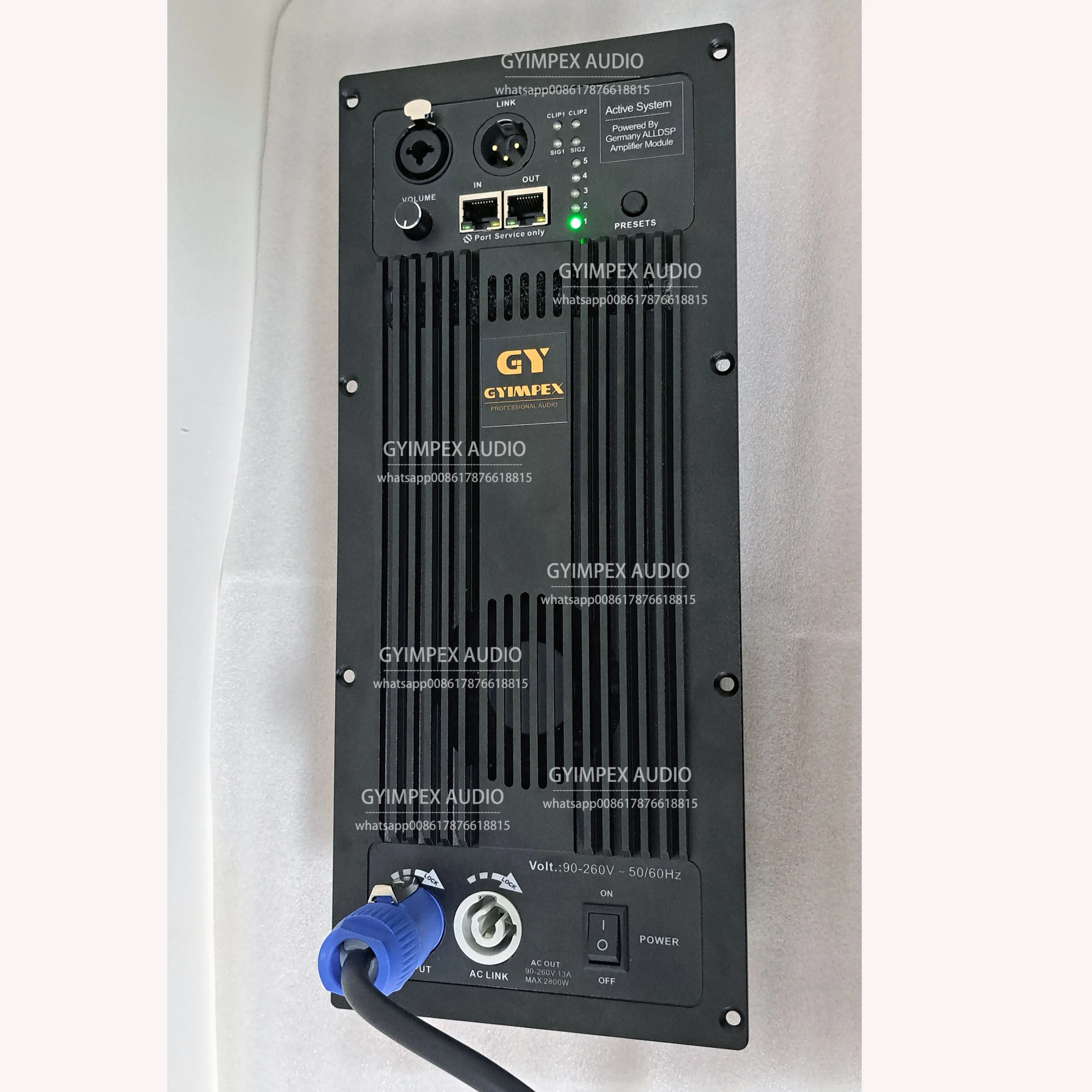 DSP FIR 800w+300w high Power Digital Power Amplifiers Modules DSP Amplifier Module with Germany FIR amplifier plate