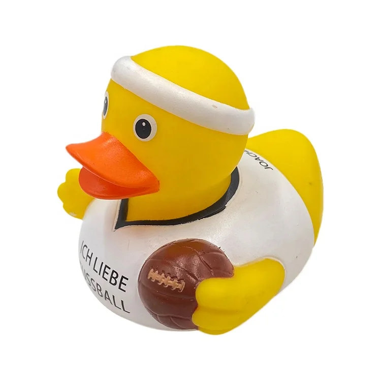 Non-toxic Material Color Duck 100% Natural Rubber Dog Toy, Christmas Custom Dog Tough Rubber Toys For Chewing