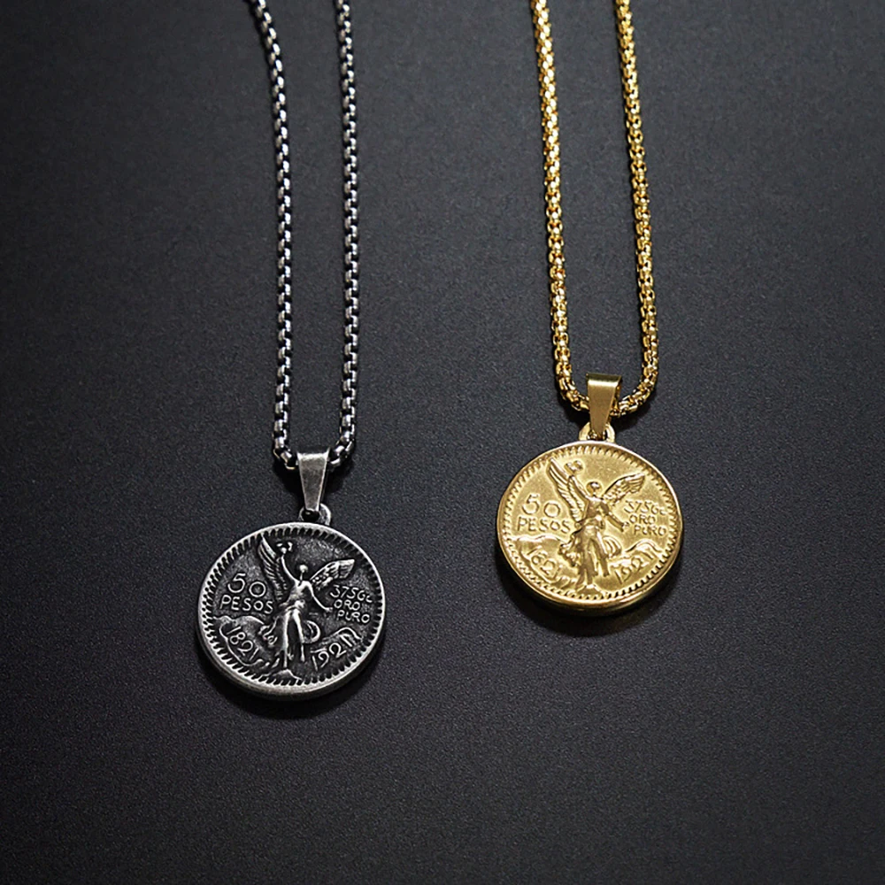 Cheap price stainless steel custom available coin holder pendant