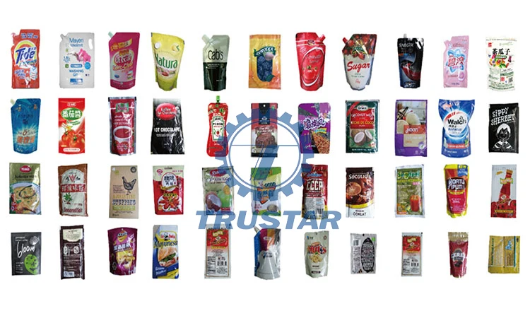 2021 new style gel shampoo sachet pouch flat bag packing machine