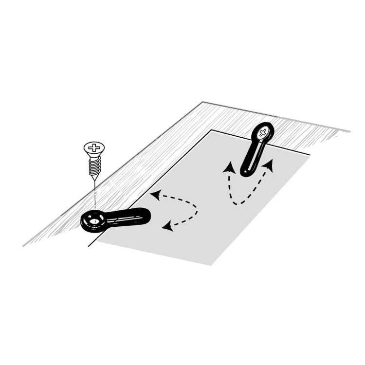 Плоские крепежные кнопки поворота Shanfeng 1 дюйм для задней панели рамы