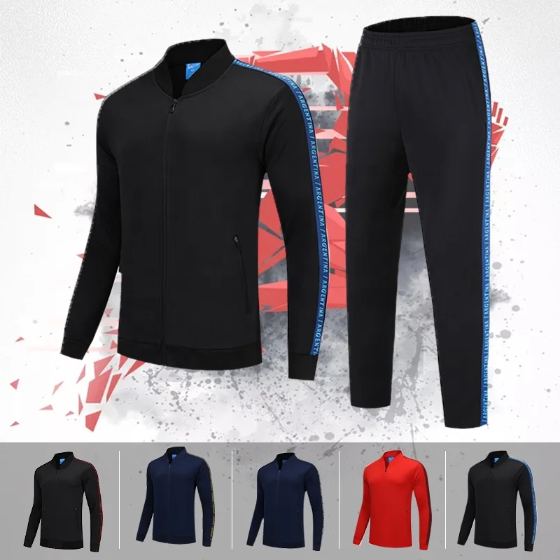 Men Tracksuit Set Autumn Spring Sportswear Zipper 2 Piece Sets Sweat Suit Sporting Fitness
