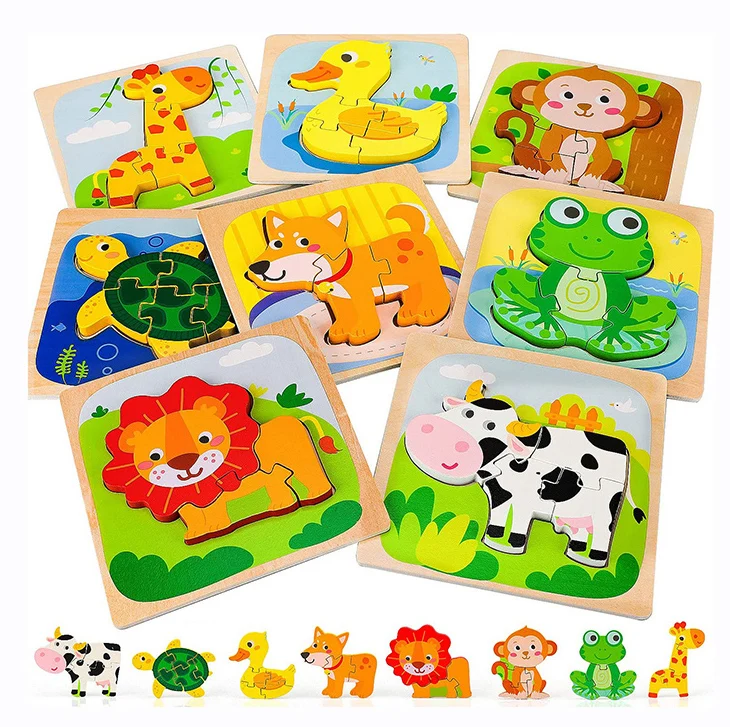 Деревянные головоломки Монтессори для дошкольного обучения французские игрушки детей