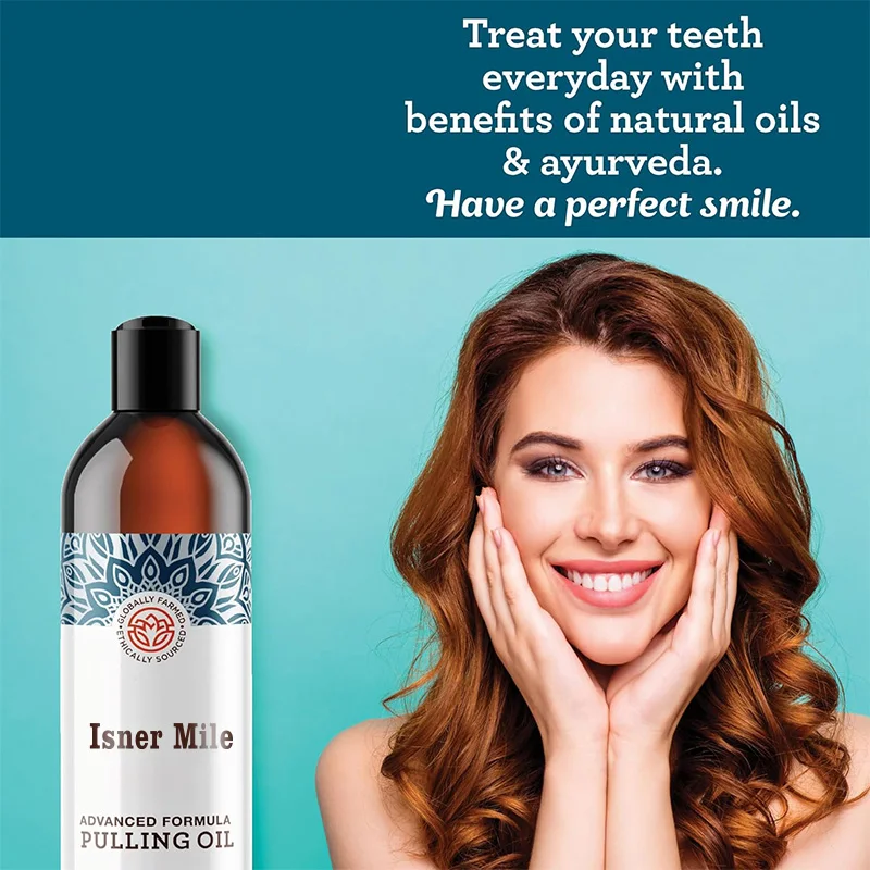 Advanced Oil Pulling with Tongue Scraper Natural Alcohol Free Mouthwash with Coconut Oil Supports Healthy Gums Teeth Whitening