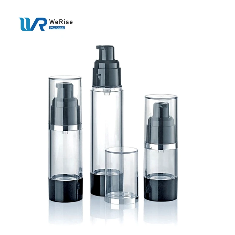 15ml 30ml 50ml fine mist spray airless bottles cosmetic airless bottle with dispenser pump