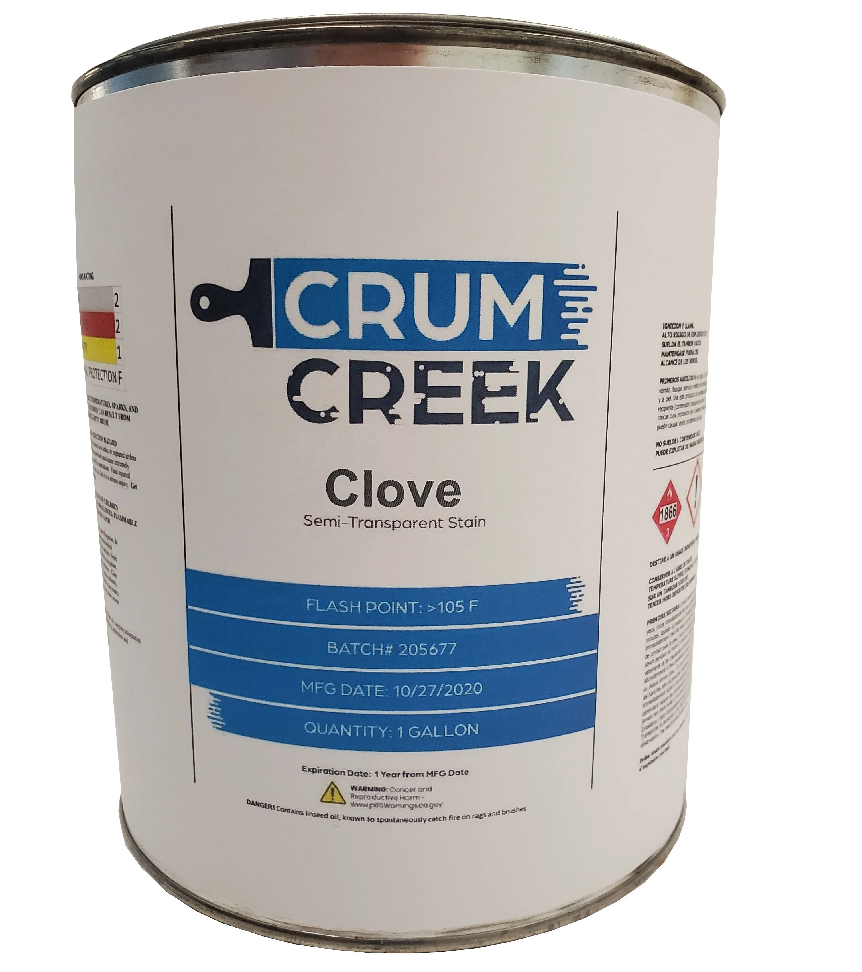 Crum Creek Clove Color Oil Based Stain for Coloring and Waterproofing Wood