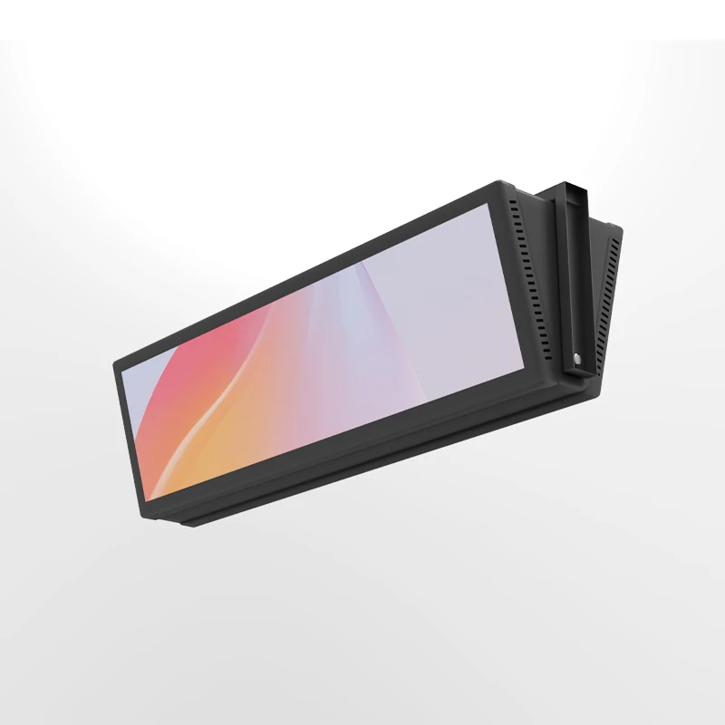 ODM OEM Wall hanging Semi-outdoor Airport Digital Signage Digital Shelf Edge Ultra Thin Advertising LCD Stretch Bar Display
