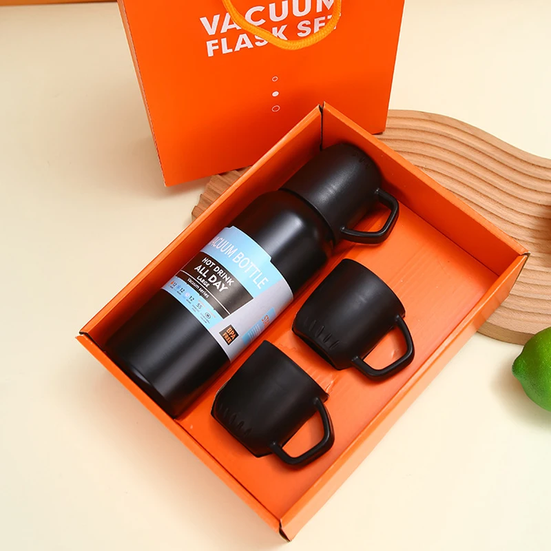 Корпоративный бизнес из нержавеющей стали Вакуумная фляжка термос кружка подарочный набор вакуумный