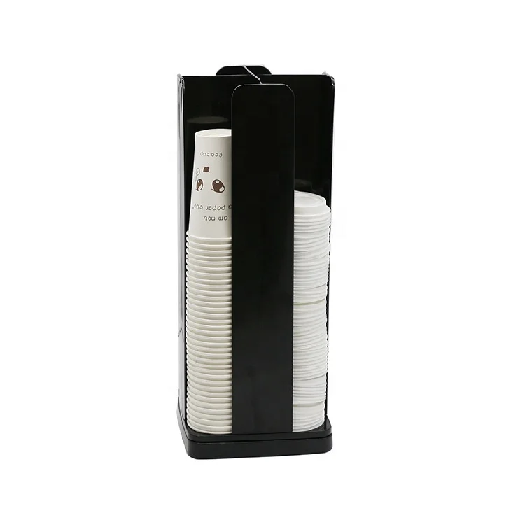 Coffee Shop Cup Organizer Soda Cup Holder Acrylic Cup Dispenser for Table Cafes, Restaurants and Hotels