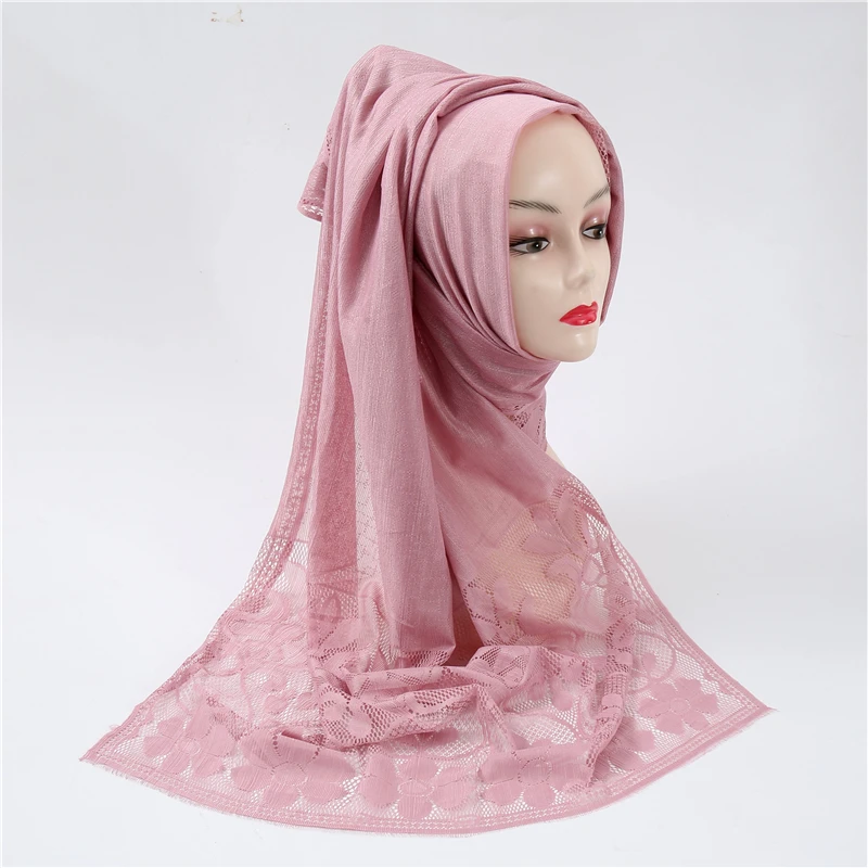 2021 New Women Jersey Scarf Soft Plain Cotton Instant Hijab Shawls and Wraps foulard femme muslim Hijabs Ready To Wear Headscarf