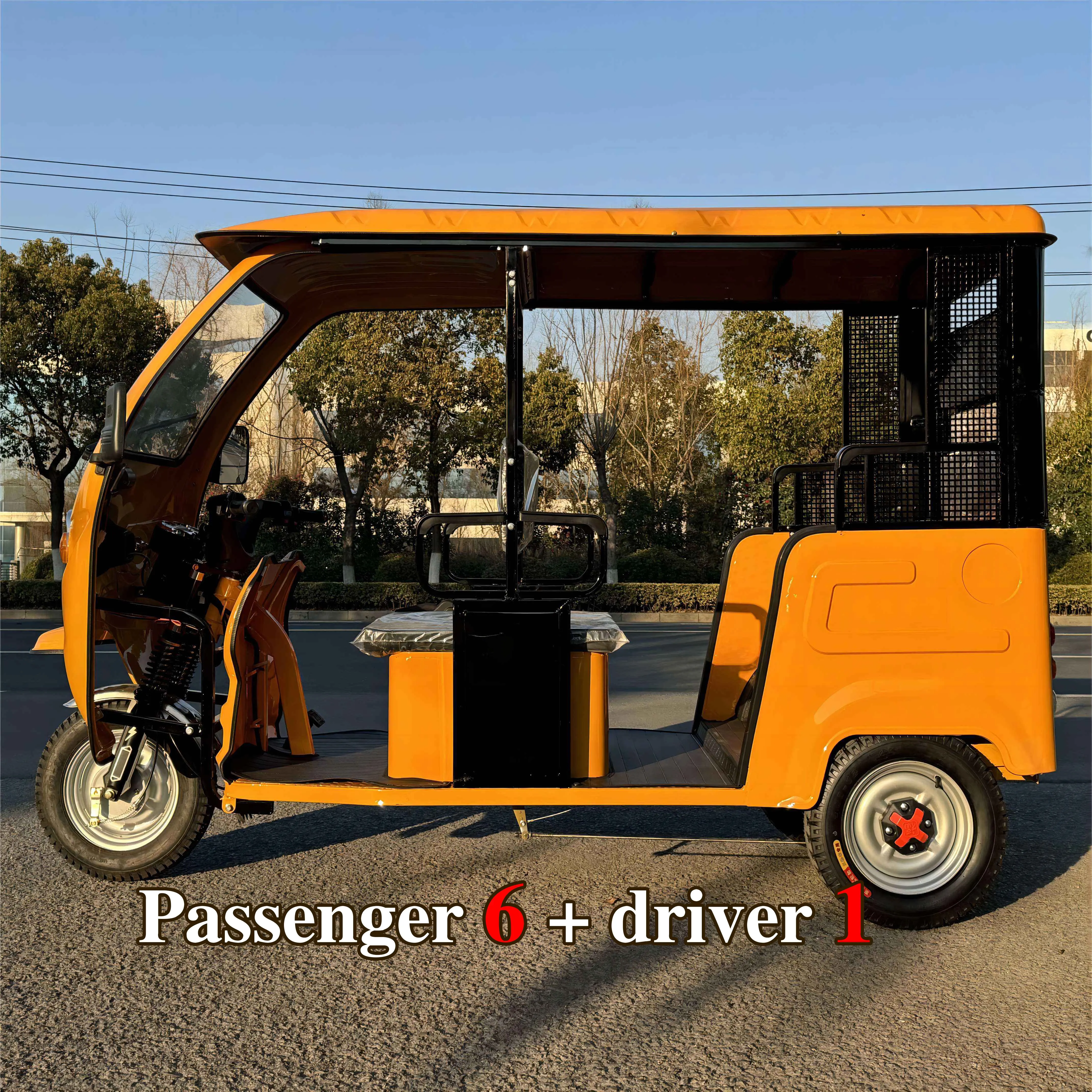 ZK3WV Big Powerful Cheap Price 6 Seats  Electric Tricycle For Passenger