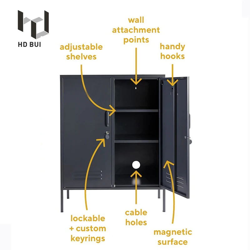 Metal Cabinet Locker Stand Storage Locker for Home Furniture School Use Living Room Furniture
