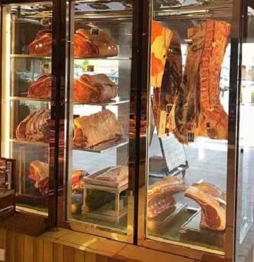 High Quality Dry Age Fridge Vertical Freezer Commercial Meat Display Freezer