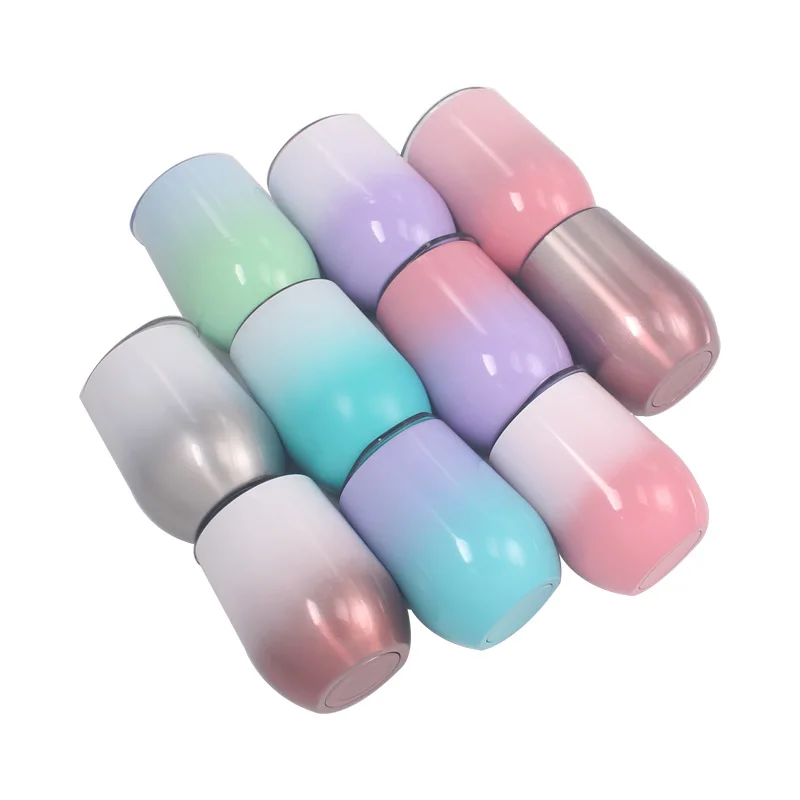  Beauchy Новинка Amazon Лидер продаж 8oz 12oz яйцо вино твердые чашки Swig Tumbler кружка из нержавеющей