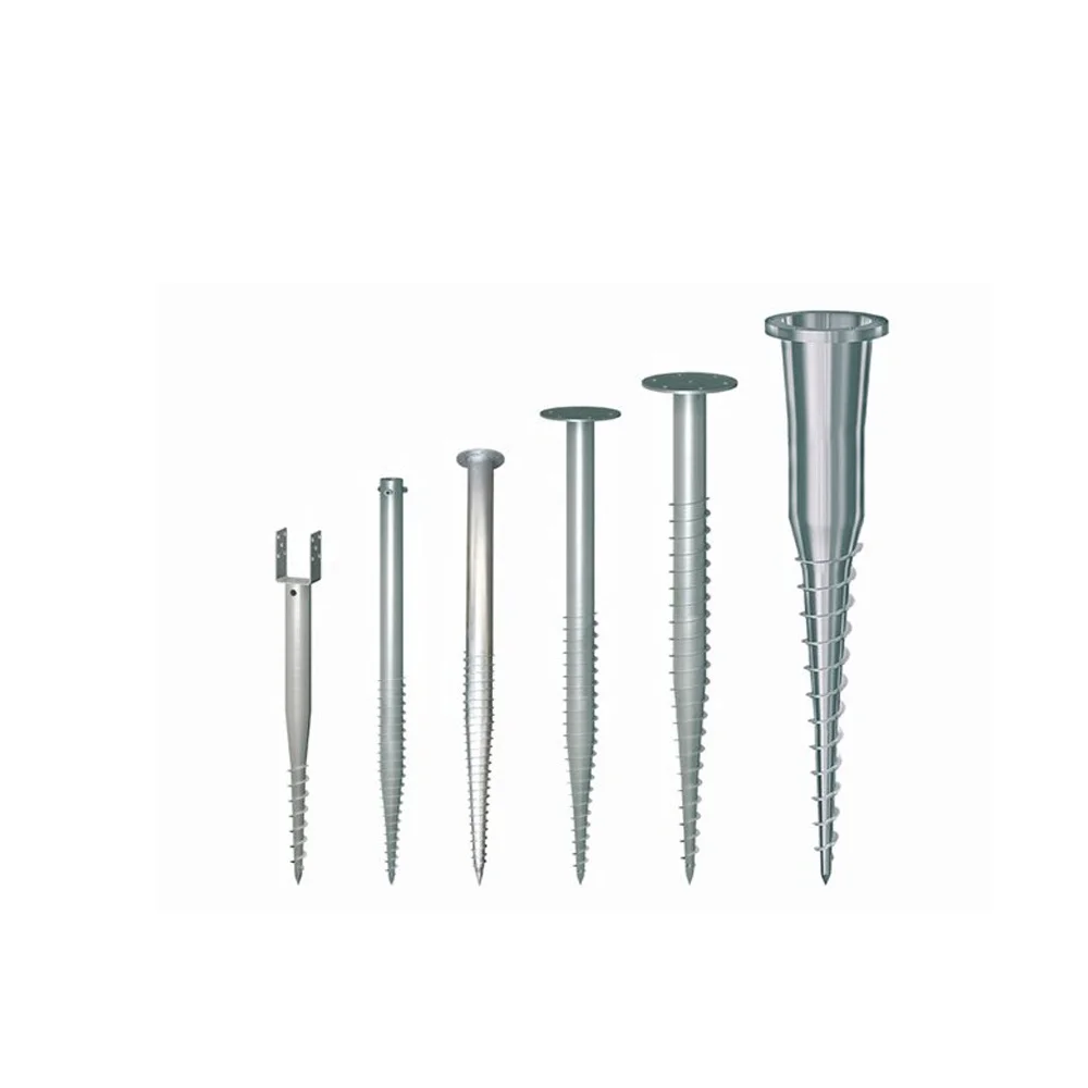 Заземляющий винтовой анкерный ворс HDG для строительной основы