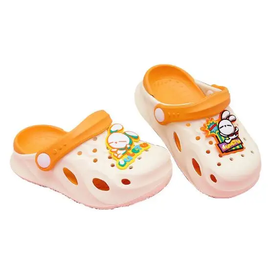 Factory Price Cute EVA clogs kids casual garden shoes non-slip Thick bottom beach sandals for boys girls