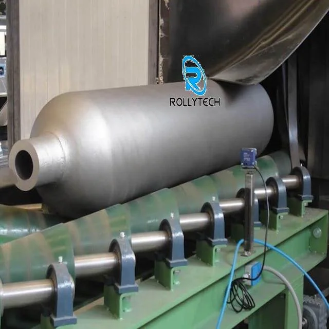 Conveying shot blasting machine for lpg/cnc/gas cylinder