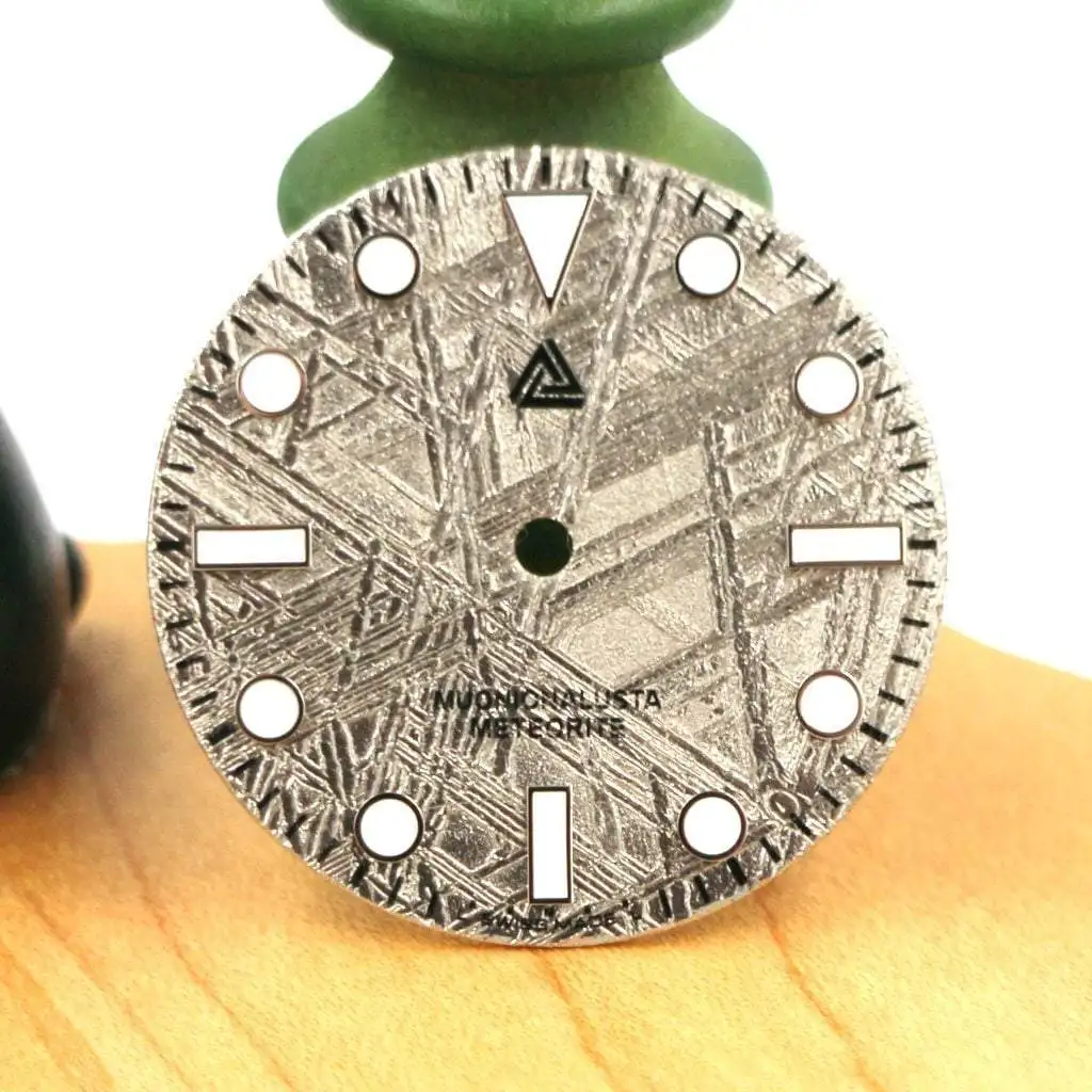 Meteorite dial Watch Factory Custom Size Round Thickness Embossed Parts Oem Logo High Quality