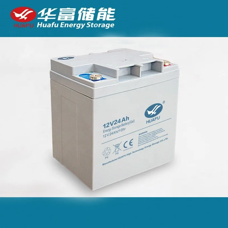 Huafu 12v24ah lead acid battery for inverter