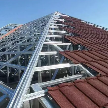 Оптовая продажа 1340*420 мм 2 8 кг Тяжелая черепица с каменным покрытием металлическая для