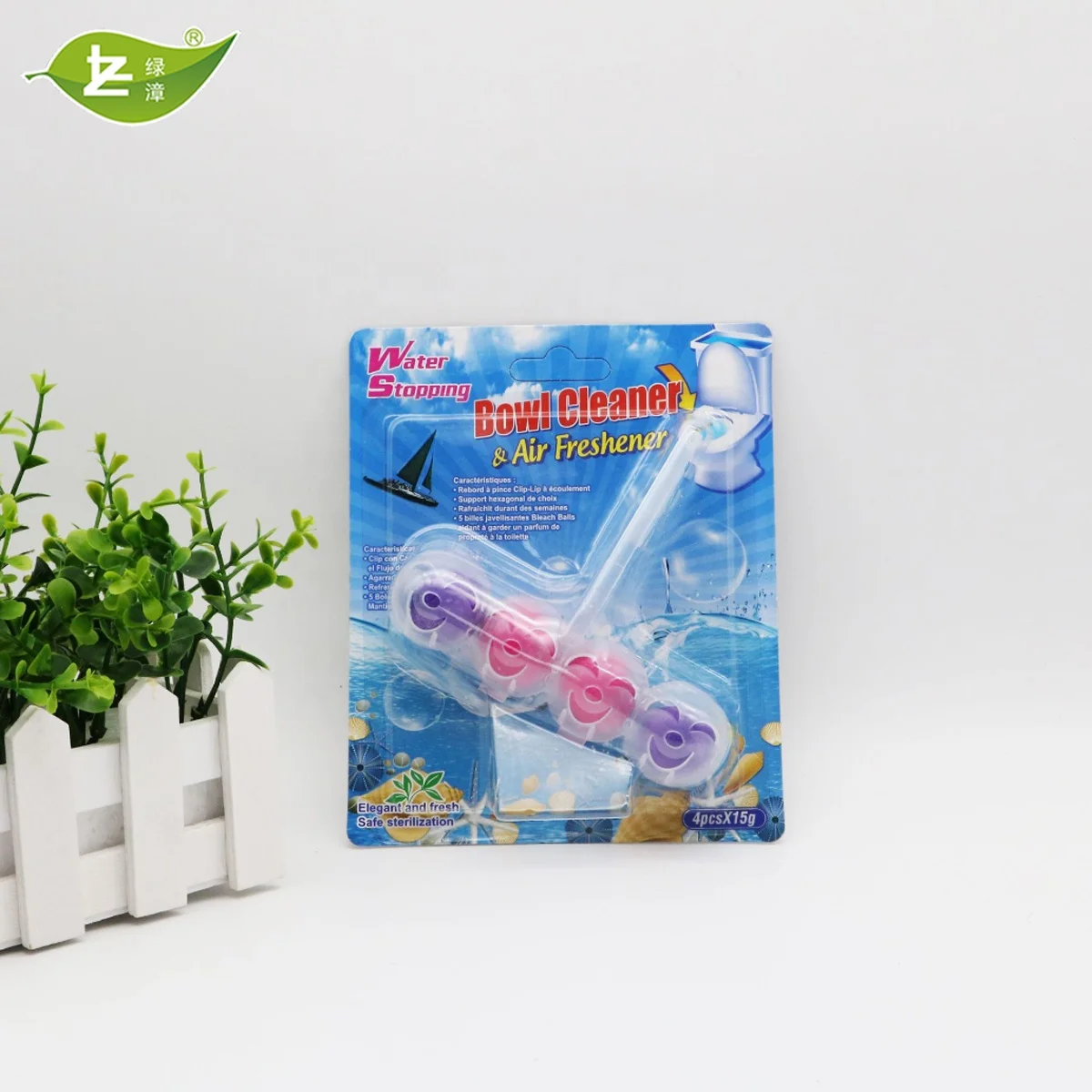 OEM Vendor Flush Toilet Cleaner Bleach Ball deodorizer   Toilet rim Bowl Hanger Cleaner Eco friendly  5 IN 1 Toilet Rim Block