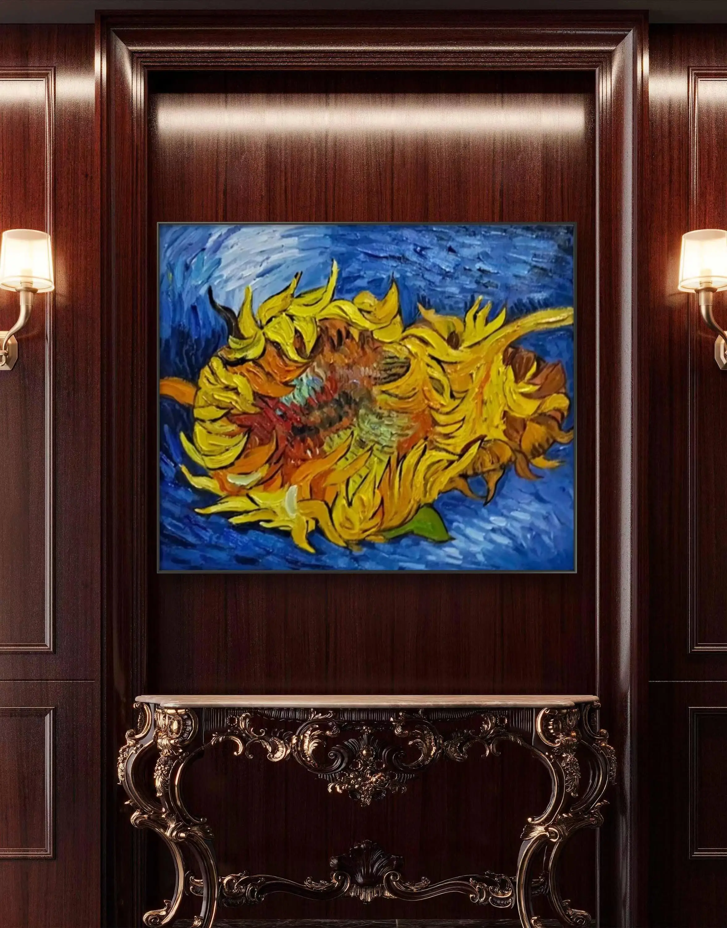 Handmade oil painting  flower oil painting customizable Wall art Home decoration painting flowers