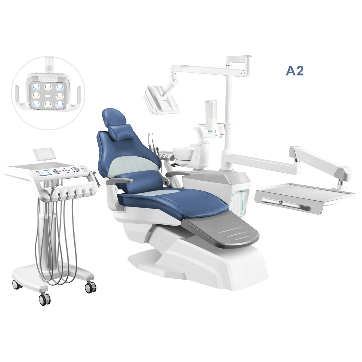 A4 For lefty American type Latest Hot Sale Dental Chair Unit Equipment for Hospitals and Clinics Dental Unit Prices