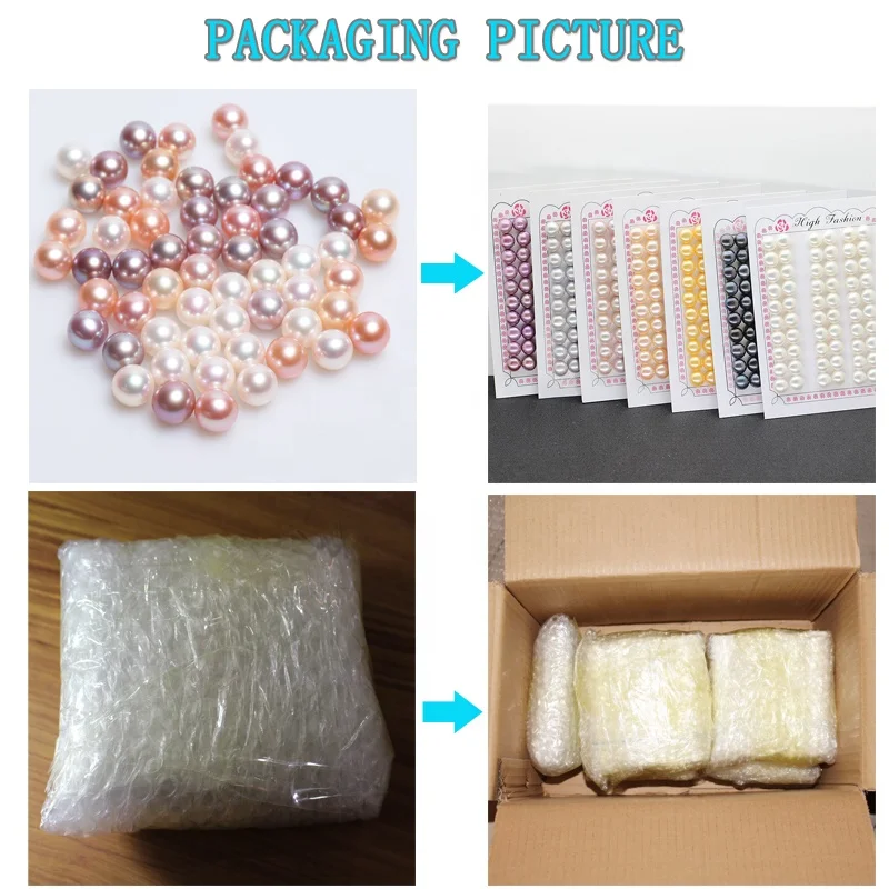 Wholesale 3A natural Freshwater Pearl Big Size pink/white/purple 8mm-10.5mm Round Shape Freshwater Pearl