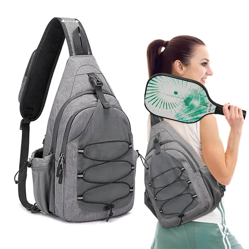 Custom Pattern New Design Tennis Bag Pickleball Sling Bag Pickleball Paddle Cover For Women With Man
