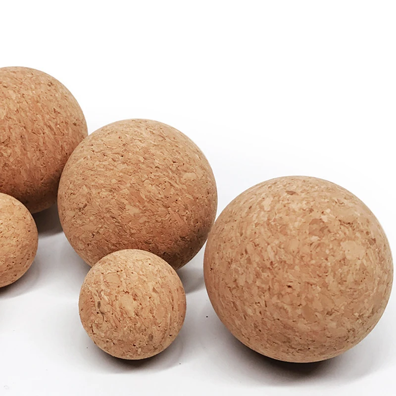 Supro Custom supplier wholesale sports fitness workout high density eco friendly yoga exercise natural wooden cork massage balls