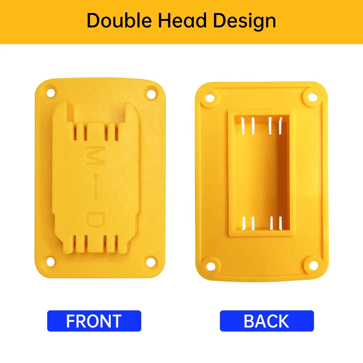Wholesale Cordless Power Tool Mount Adapter Dock Holder Compatible with Dewalt 20v Tools & Milwaukee 18v M18 Tools Battery Mount