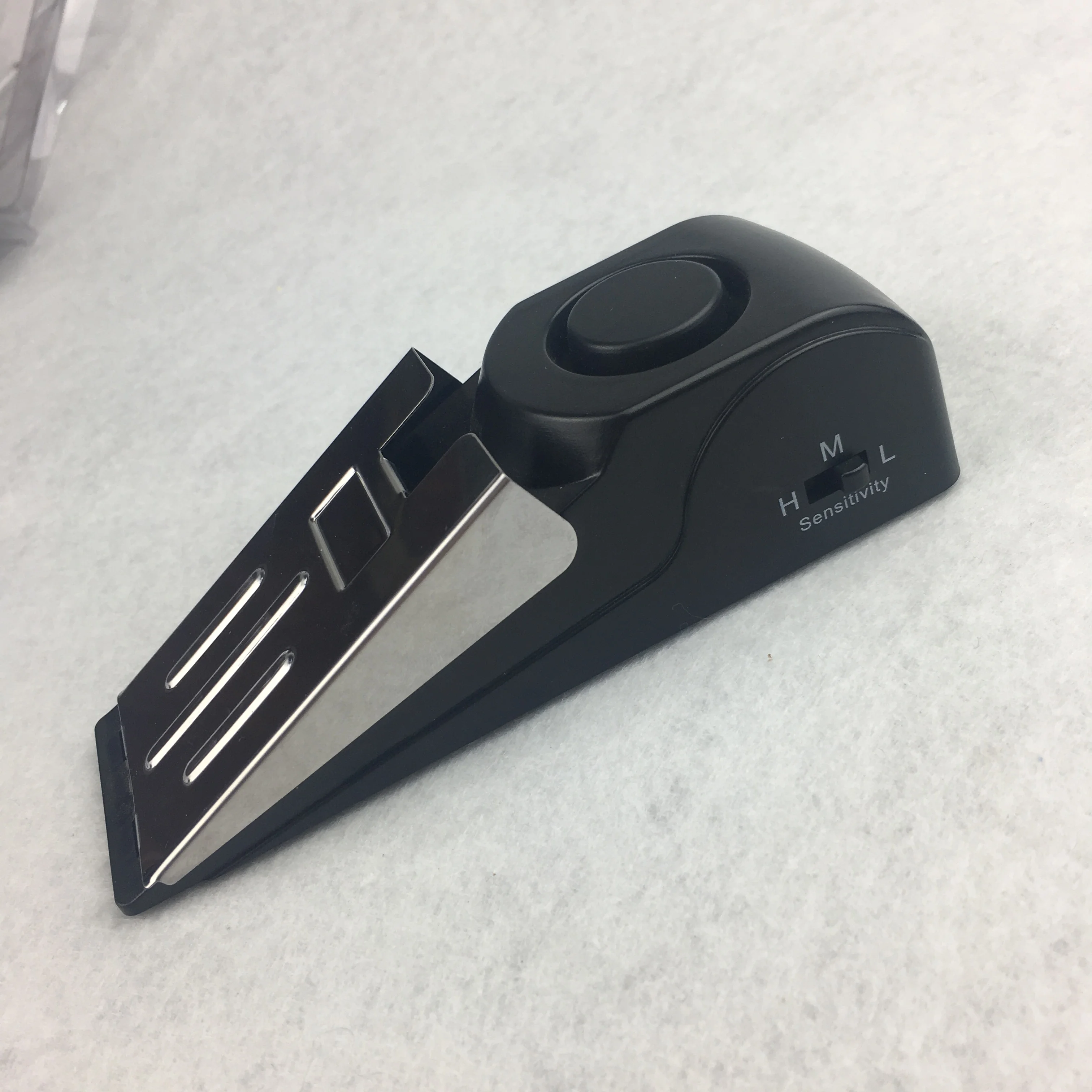 Wireless Vibration Alarm Door Stop Alarm for Home Wedge Shaped Stopper Alert Security System Block Blocking System