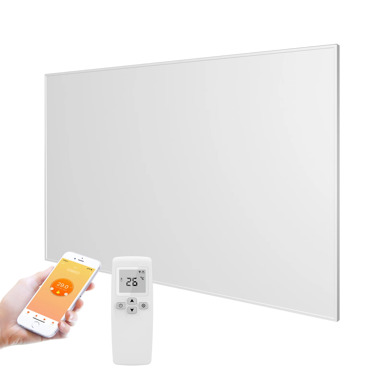 European Standard Infrared Heater Panel Bathroom wall hanged heater Carbon Crystal Manufacturer Price 1200W 230V 5 Years IP54