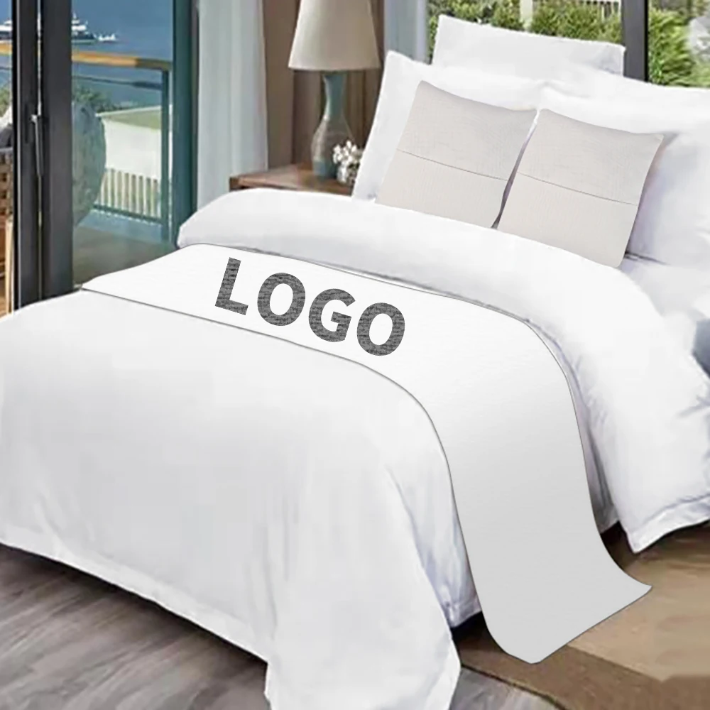 New Guangzhou Gold Edge Classic Queen Size Luxury Bed Runner Cushions Decorative Hotel Bed Runner