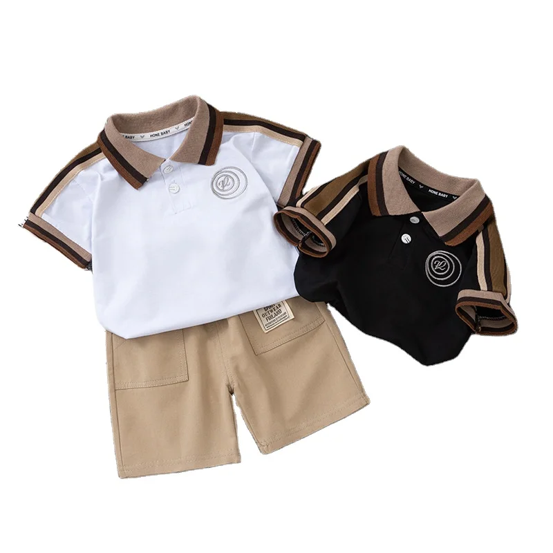 Лидер продаж, комплект из двух предметов, детская одежда с мультяшным рисунком для мальчиков и девочек, летнее платье, Оптовая продажа, Детская эксклюзивная одежда