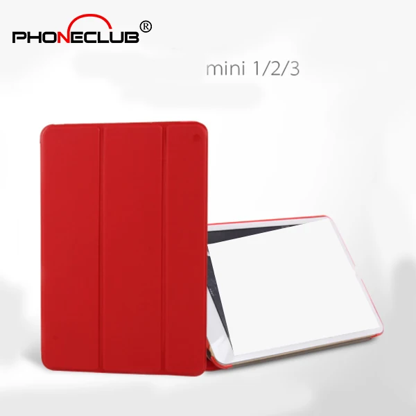 
Soft Silicone Back Cover PU Leather super thin Shockproof case for iPad mini 1/2/3/4 Tablet Case 