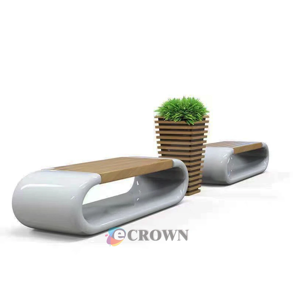 Service bench Unique Design garden office solid wood park office public service public bench garden ODM