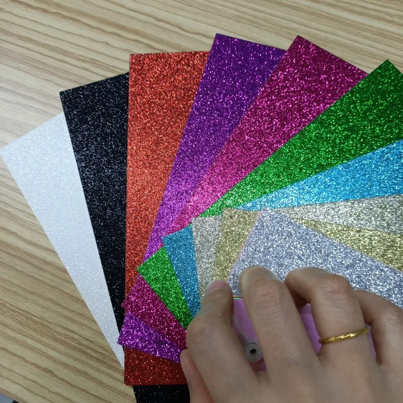 Top Quality Glitter Paper Sheet 12x12 In 30.5x30.5 cm 300gsm Material Paper For Handmade Crafts Making or Cards